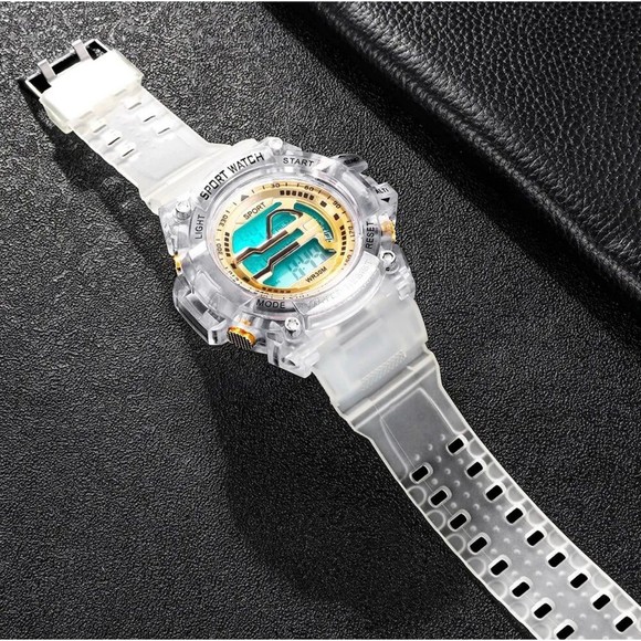 Mens LED Digital Watches Luminous Fashion Sport Waterproof Watches For Man Date - Picture 4 of 9